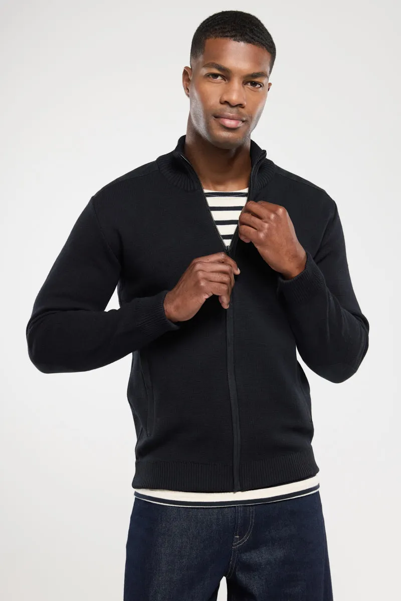 armor-lux-cardigan-homme-zipp-maille-haute-densit image 1