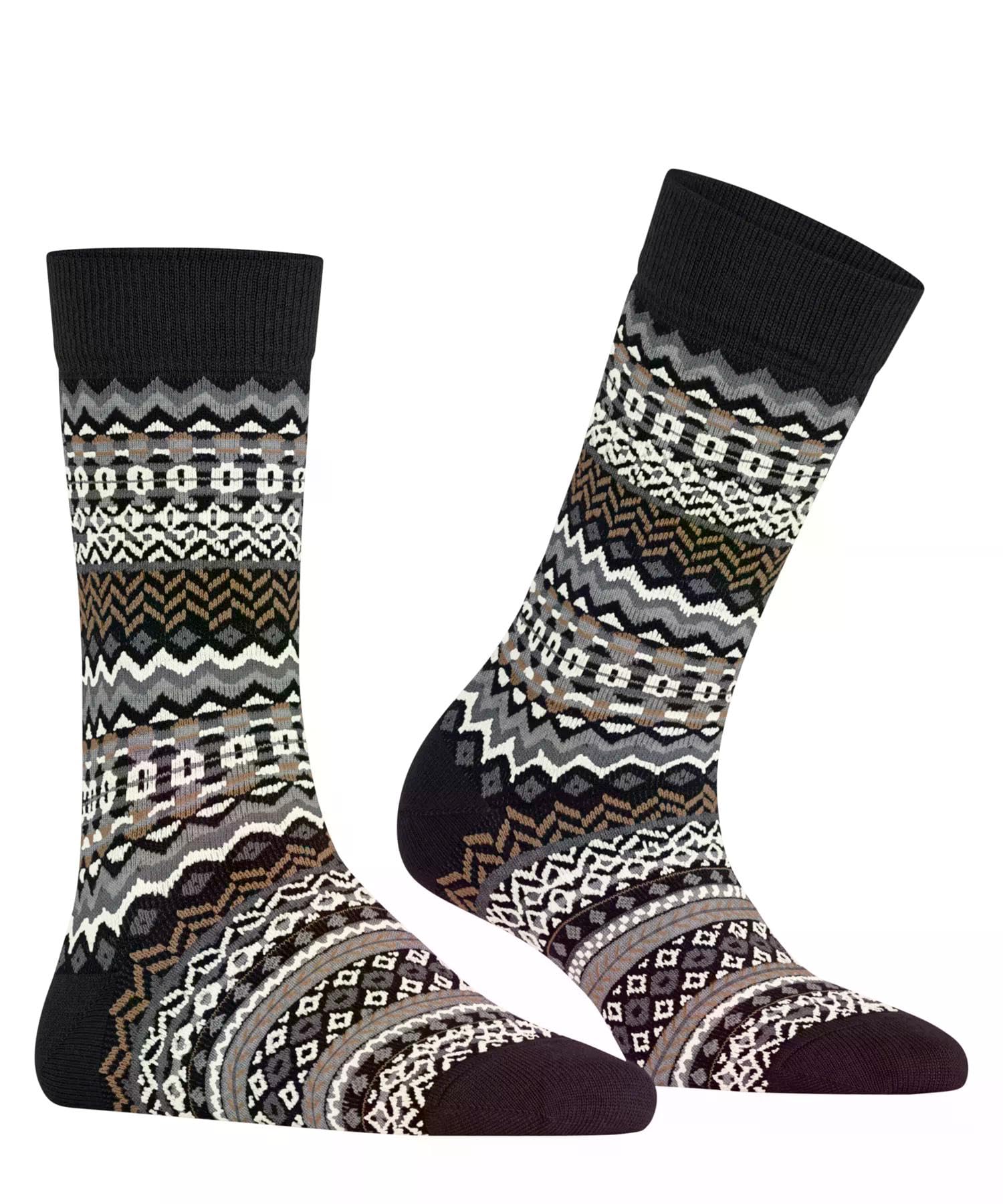 burlington-fair-isle-chaussettes-femme-laine-respirante-motif-h-ritage image 4