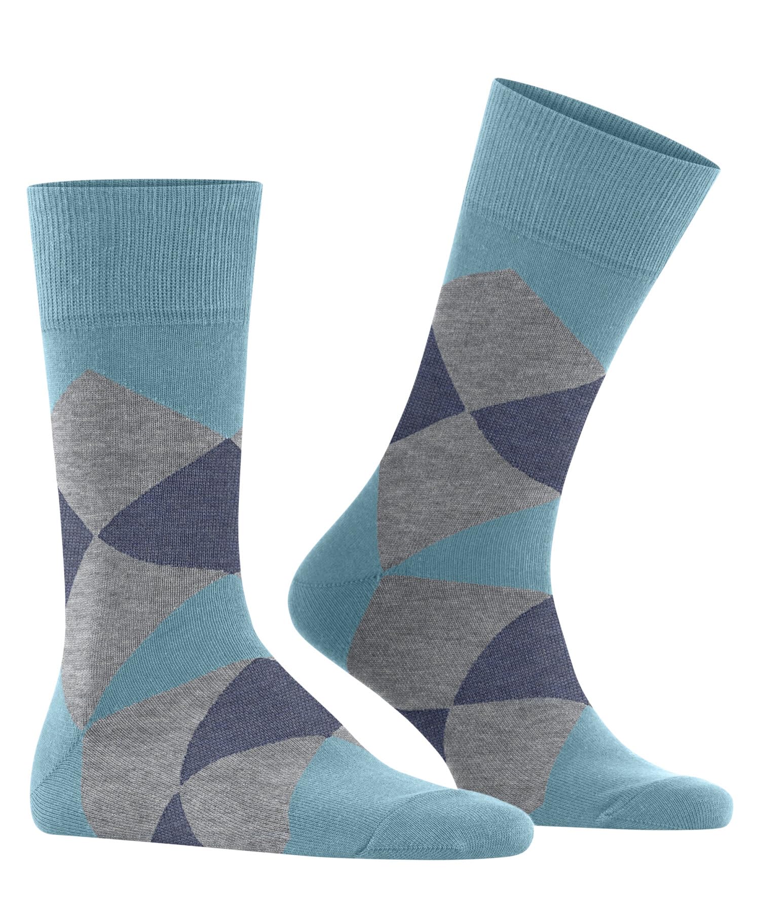 burlington-clyde-chaussettes-homme-coton-fantaisie-bleu-40-46 image 3