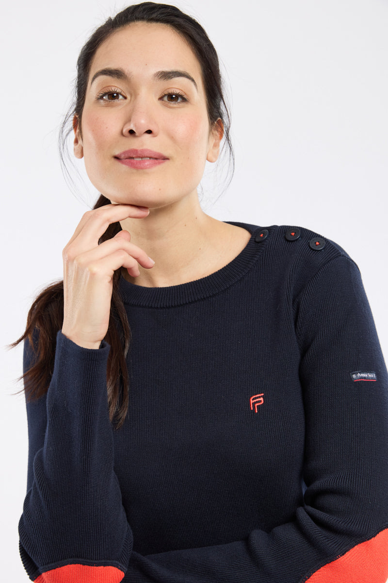 armor-lux-pull-marin-femme-fountaine-pajot-x-armor-lux image 2