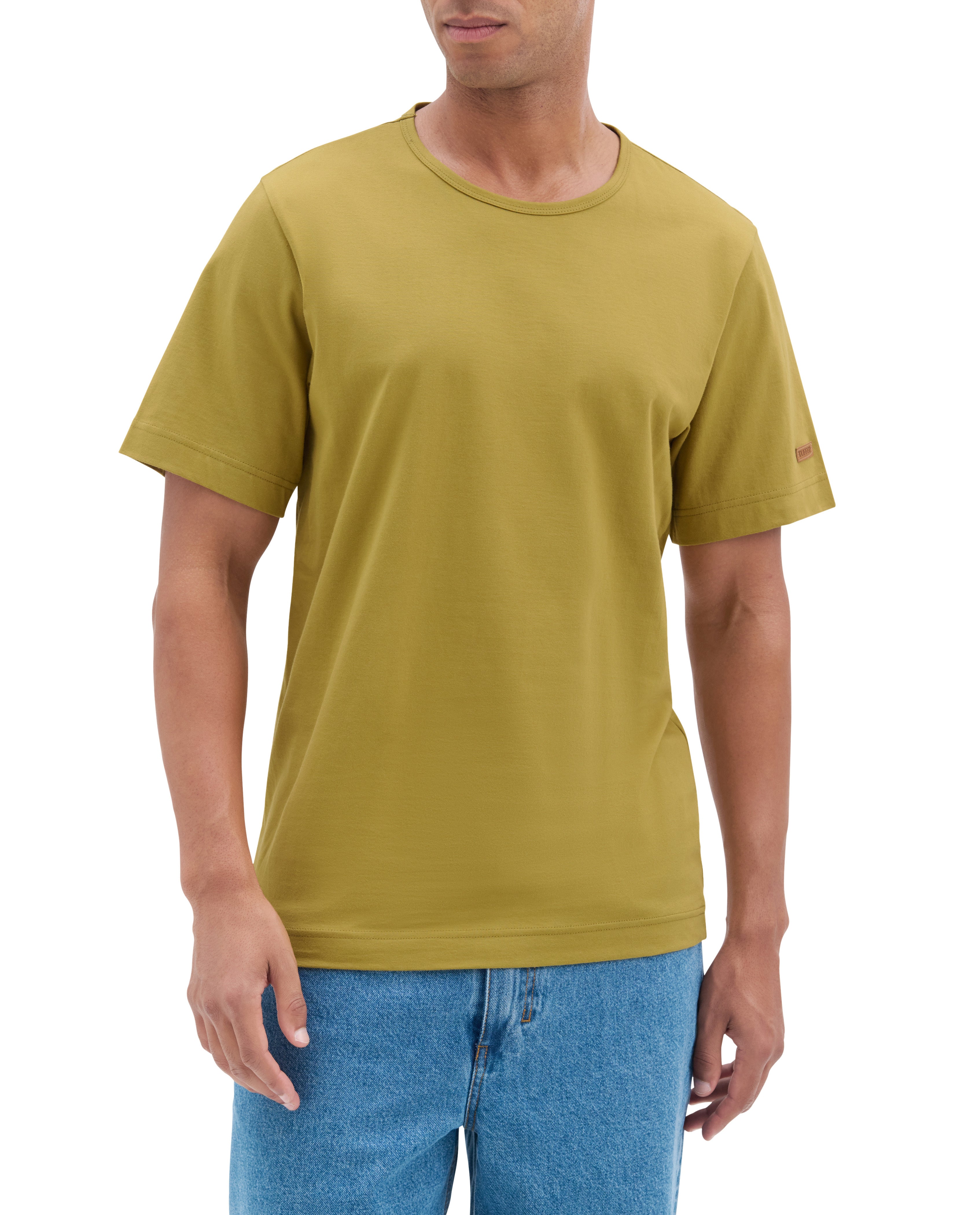 atelier-tuffery-t-shirt-homme-coton-bio-olive image 2