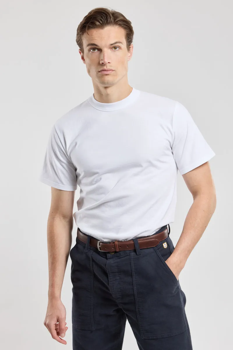 armor-lux-ceinture-homme-cuir-de-bovin-marron-fabriqu-e-en-france image 1