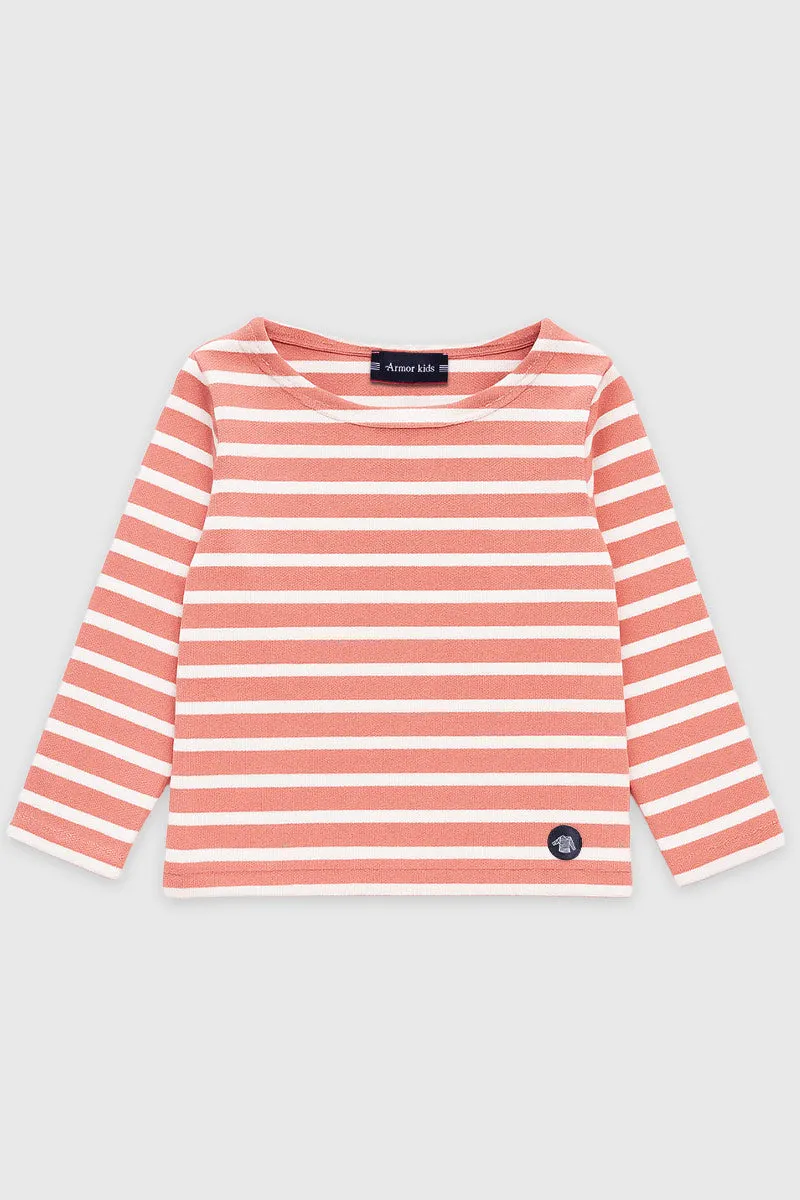 armor-lux-marini-re-enfant-manches-longues-jersey-rustique-coton image 1