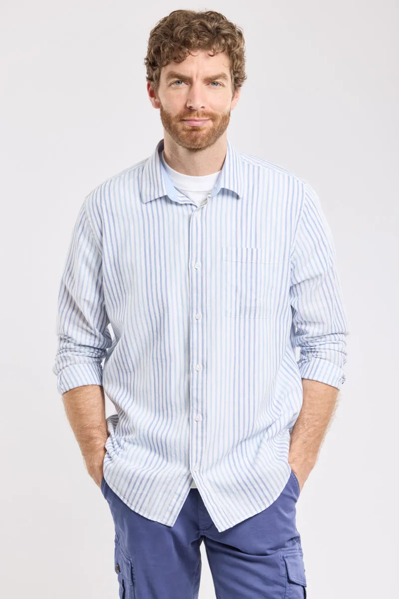armor-lux-chemise-ray-e-homme-coupe-confort-coton-lin image 1