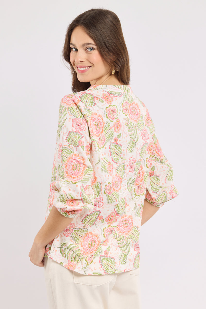 armor-lux-blouse-imprim-e-florale-femme-100-coton image 4