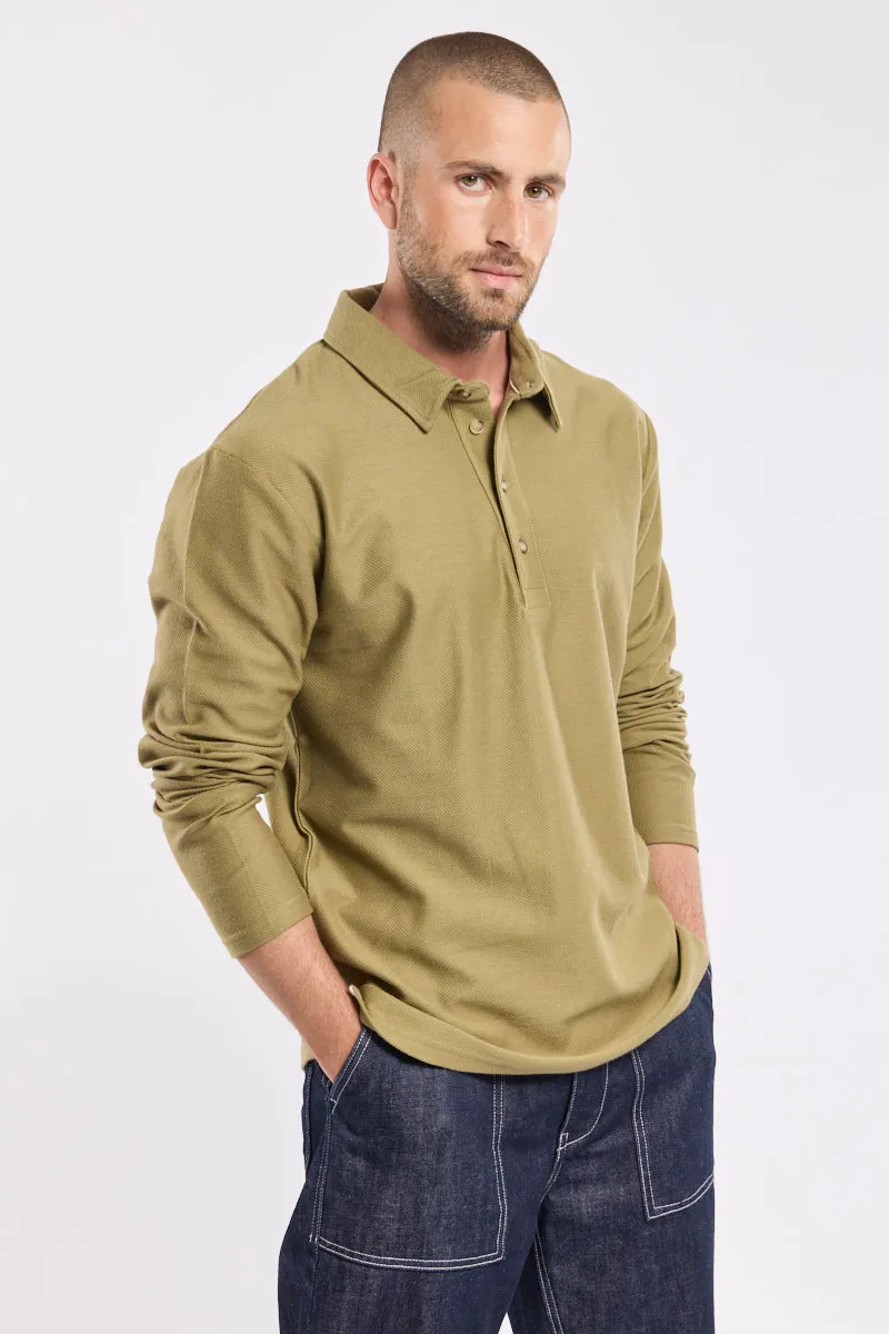 armor-lux-polo-manches-longues-homme-coton-l-ger-h-ritage image 1