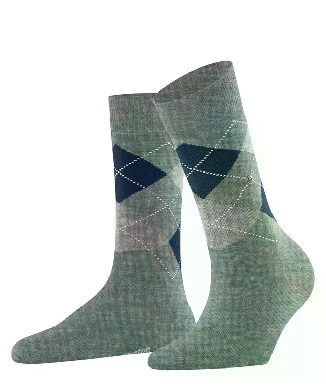 burlington-melange-marylebone-chaussettes-femme-laine-bleu-pigeon-blue-36-41 image 1