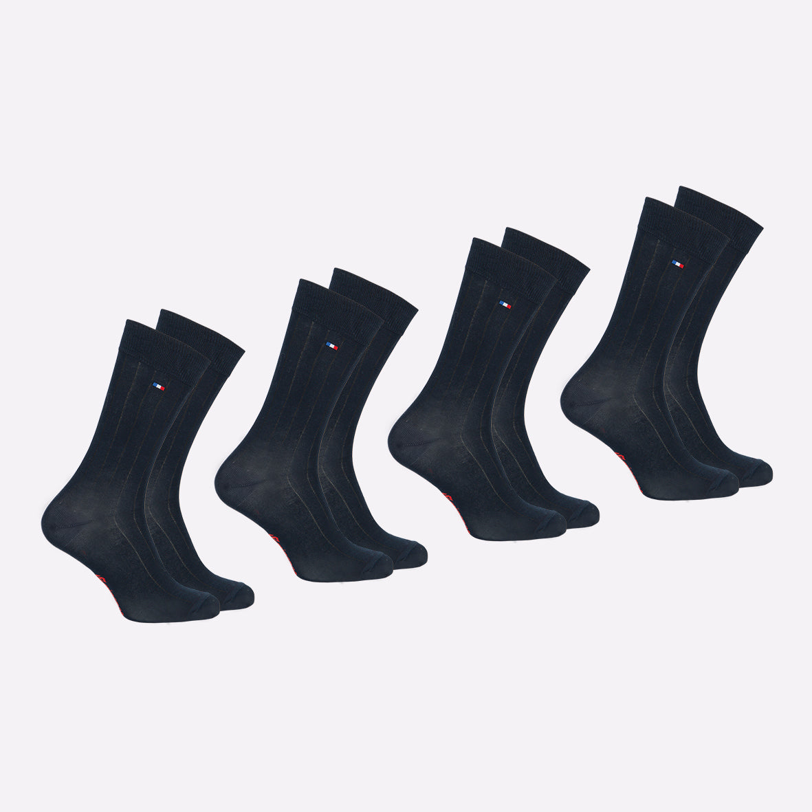 eminence-lot-de-4-mi-chaussettes-homme-fil-d-cosse-fait-en-france image 1