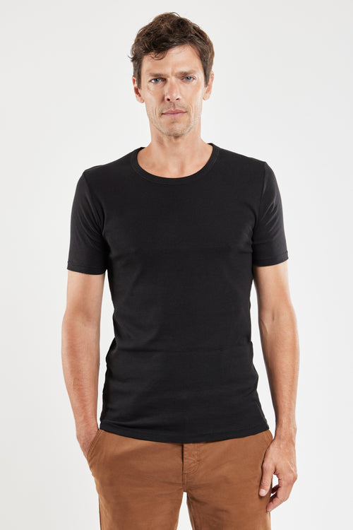 armor-lux-t-shirt-uni-homme-coton-biologique-kapok image 2
