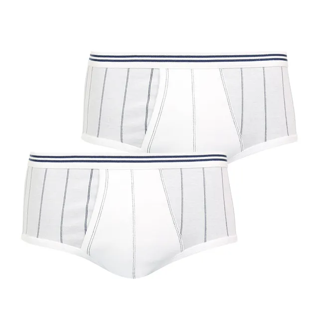 eminence-101-heritage-lot-de-2-slips-taille-haute-ouverts-coton-merceris image 1