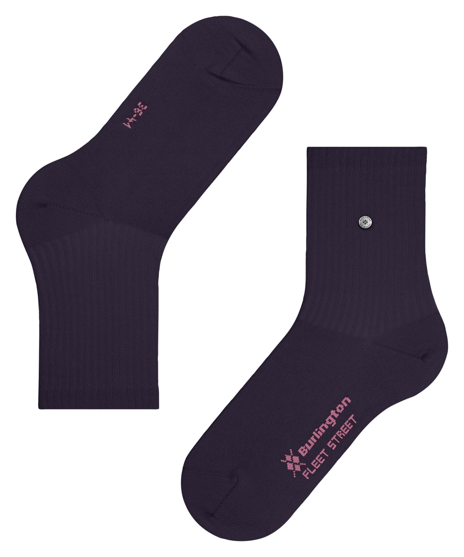 burlington-fleet-street-chaussettes-femme-rouge-wineberry-8761-36-41-coton-uni image 7