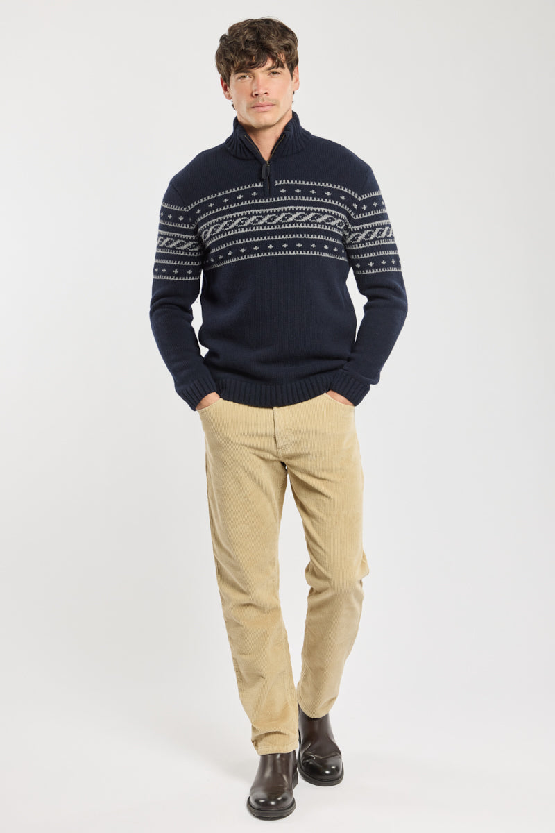 armor-lux-pull-camionneur-deauville-homme-laine-jacquard image 3