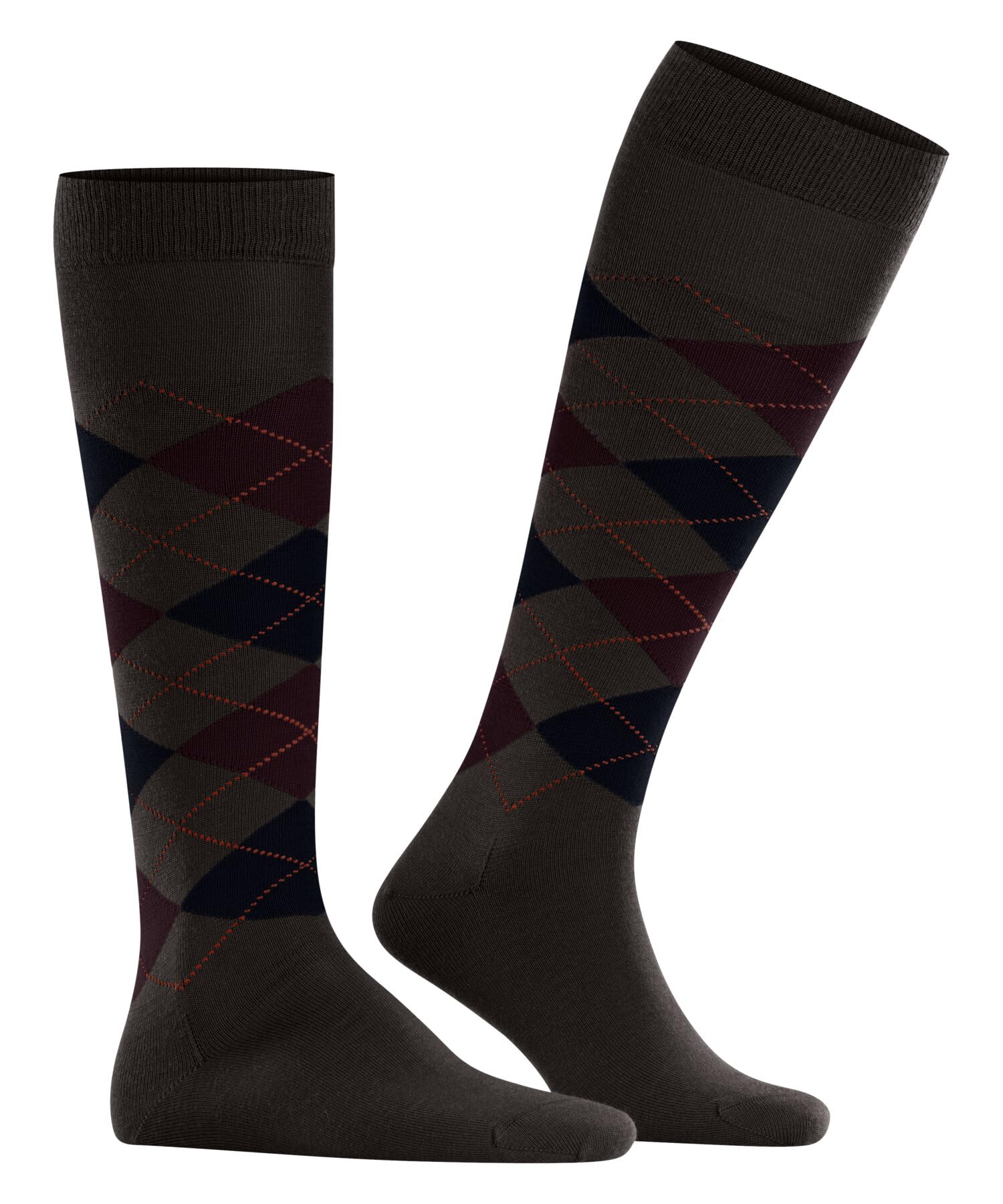 burlington-edinburgh-chaussettes-hautes-homme-laine-marron-40-46 image 4