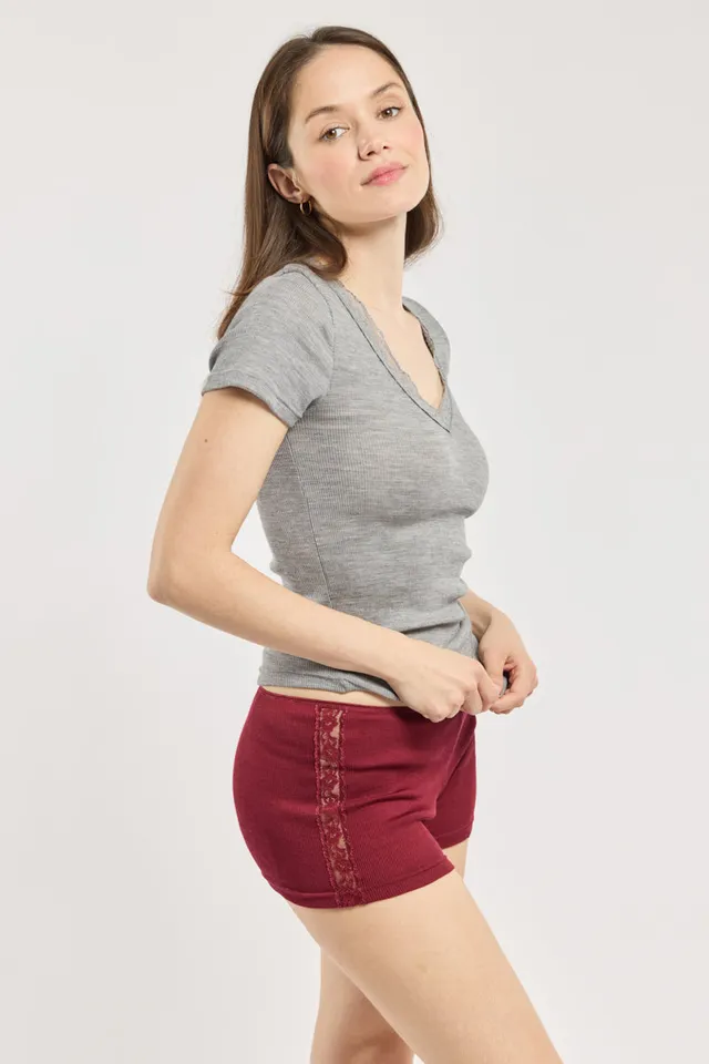 armor-lux-shorty-dentelle-femme-laine-et-soie image 1