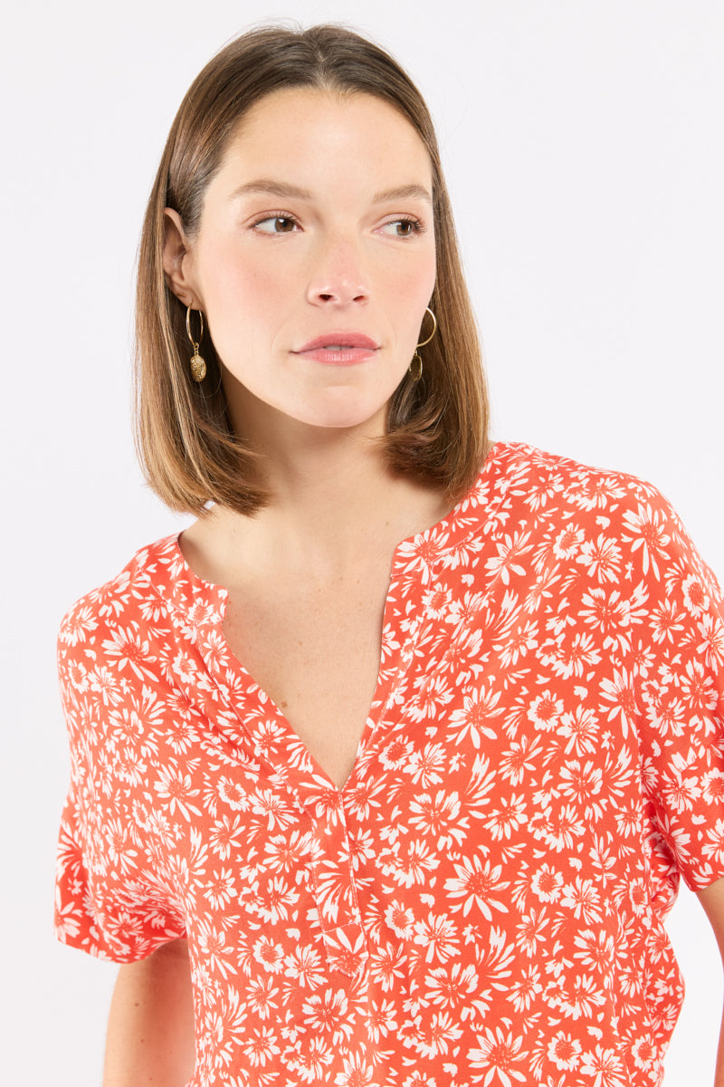 armor-lux-blouse-imprim-e-femme-cupro-floral-fluide image 2