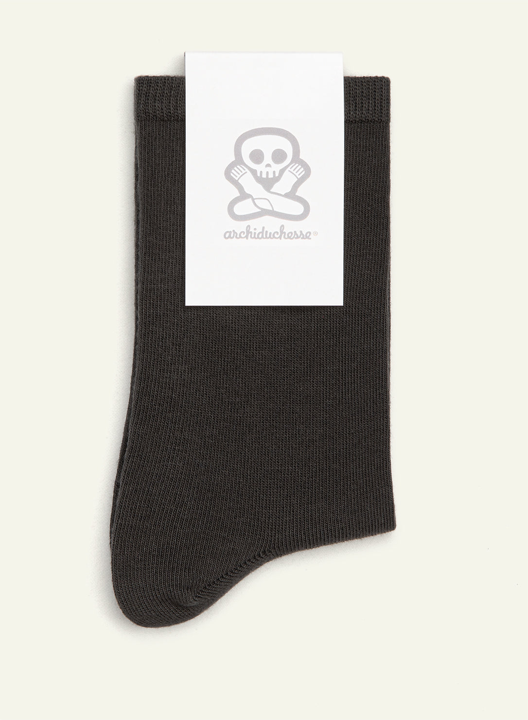 archiduchesse-gris-anthracite-chaussettes-courtes-unisexe-coton image 3