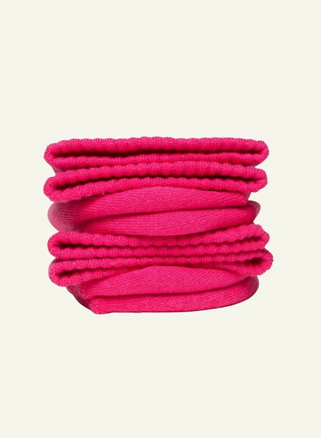 archiduchesse-bouclette-rose-framboise-mi-chaussettes-hiver image 1