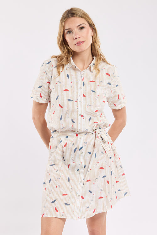 armor-lux-robe-chemise-parasols-femme-coton-collection-deauville-2 image 2