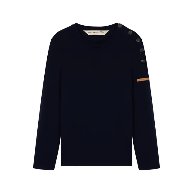 saint-james-x-atelier-tuffery-transmission-pull-marin-femme-laine-m-rinos-marine image 1