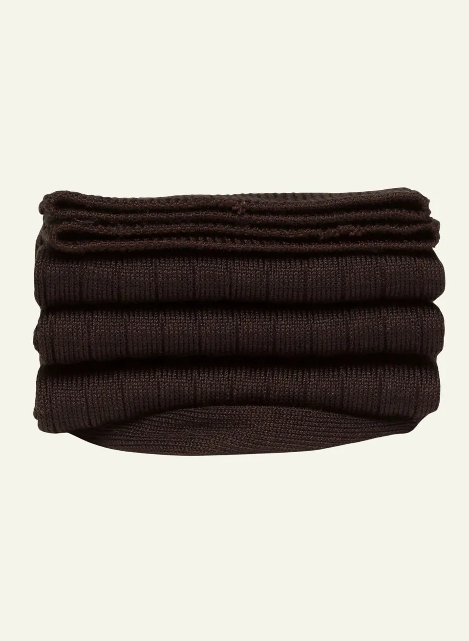 archiduchesse-de-luxe-chaussettes-fil-d-cosse-marron-chocolat-noir image 1