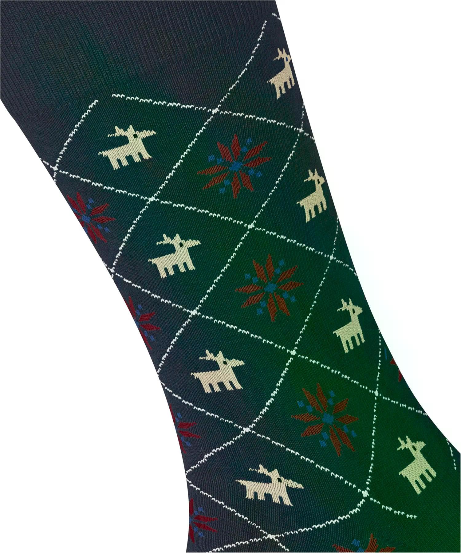 burlington-reindeer-chaussettes-homme-coton-respirant-motif-renne-hiver image 3