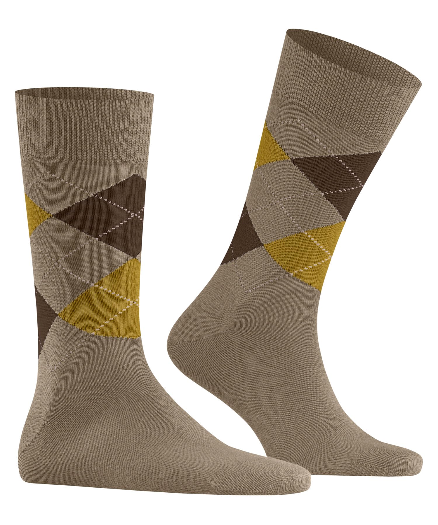 burlington-edinburgh-chaussettes-homme-marron-sun-5039-40-46-laine-fantaisie image 3
