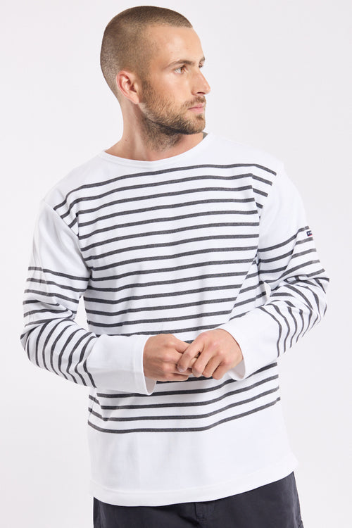 armor-lux-marini-re-amiral-manches-longues-coton-pais-interlock-homme image 3