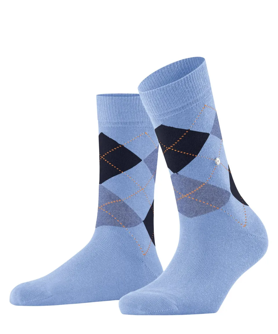 burlington-queen-chaussettes-femme-coton-bleu-light-blue-1-paire-41-45 image 1