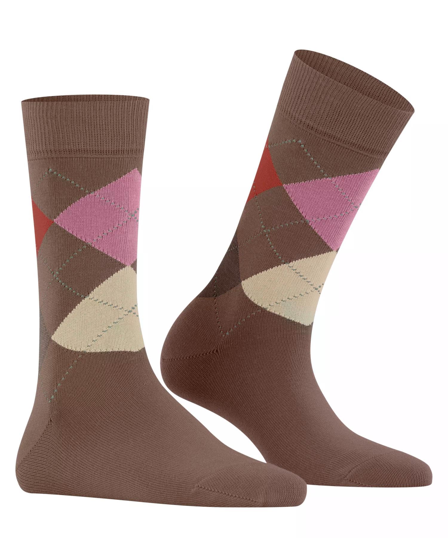 burlington-queen-chaussettes-femme-coton-fantaisie-marron-walnut-5022-36-41 image 3