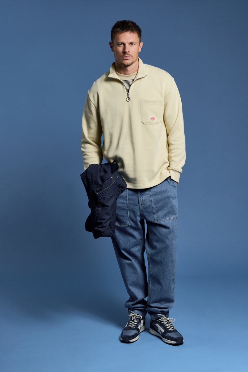 armor-lux-sweat-col-camionneur-h-ritage-homme-coton-pais image 2