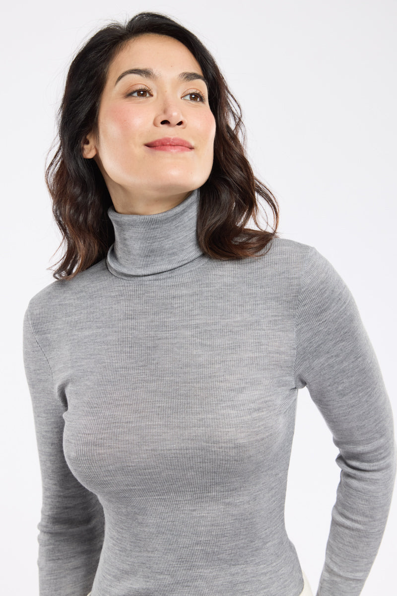 armor-lux-t-shirt-col-roul-femme-laine-et-soie-3 image 2