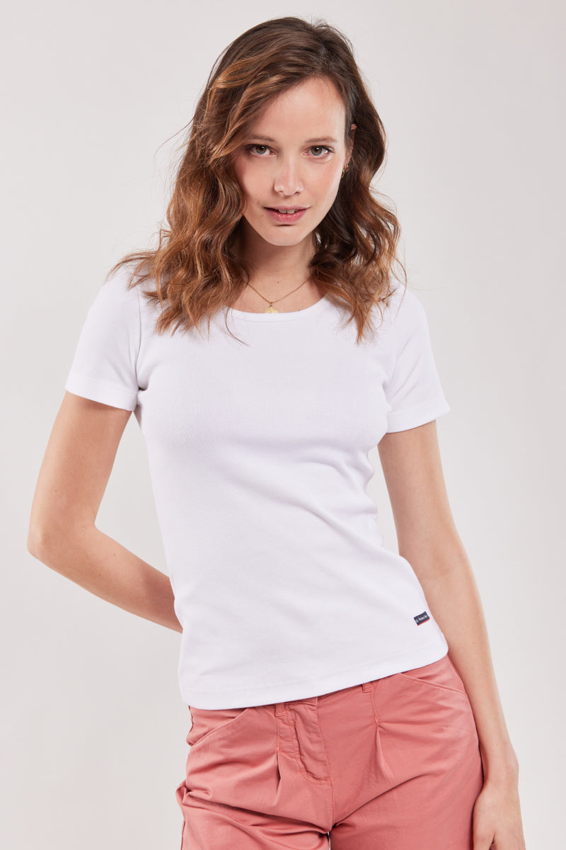 armor-lux-t-shirt-plogoff-femme-coton-stretch-col-rond image 5