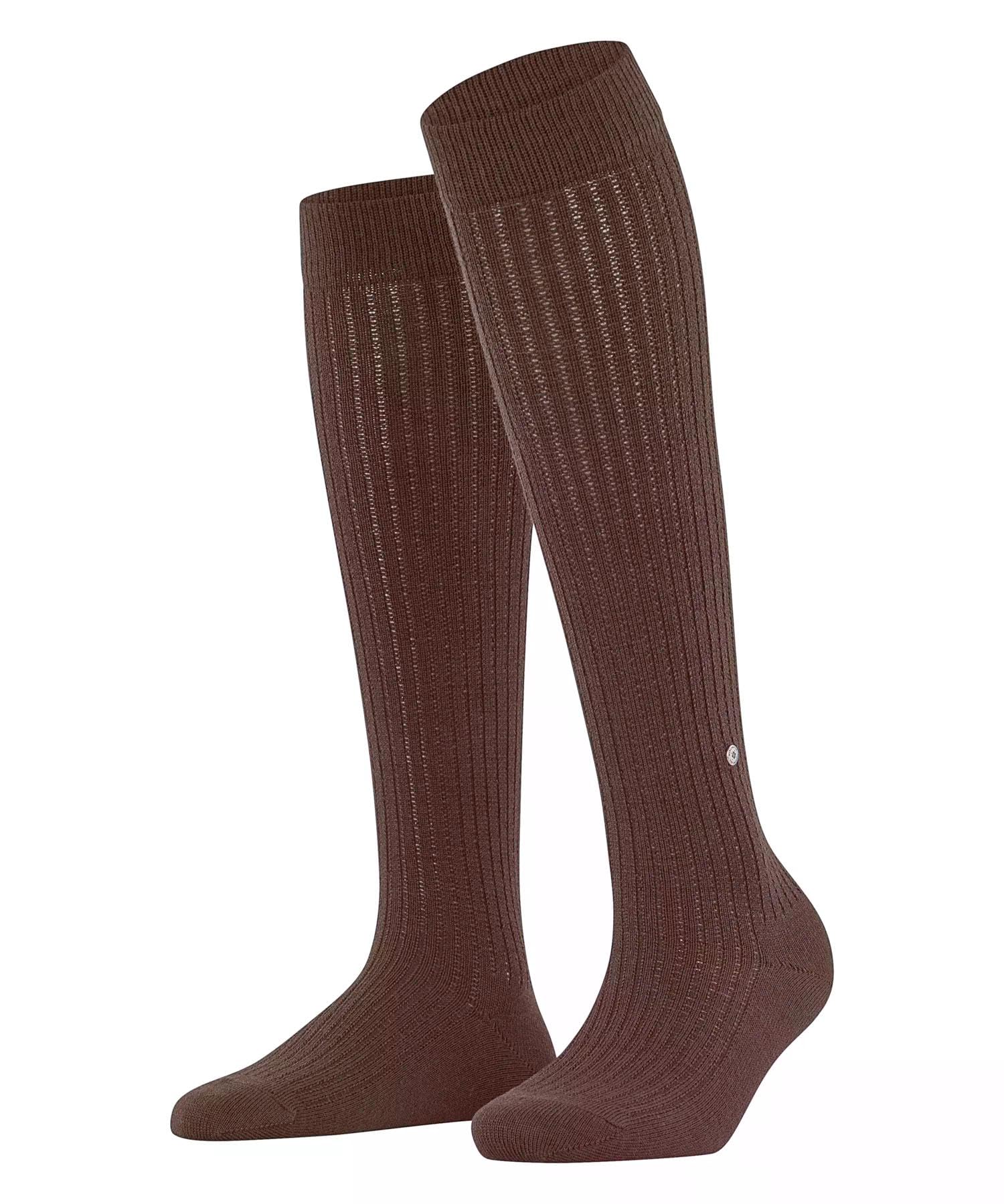 burlington-loom-chaussettes-longues-femme-laine-coton-respirant image 1