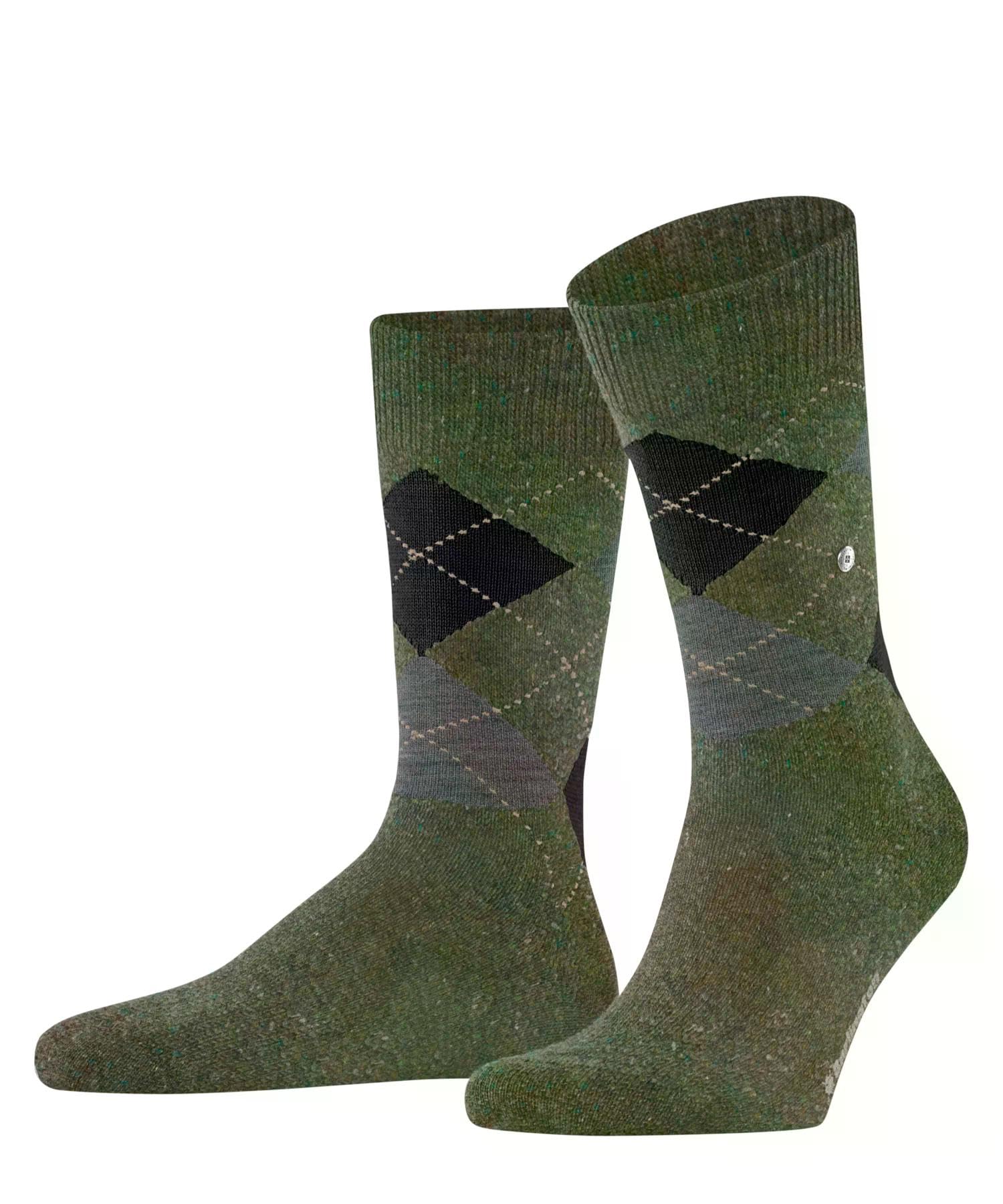 burlington-dundee-m-chaussettes-homme-laine-viscose-vert-jasper-melange-7423-40- image 1