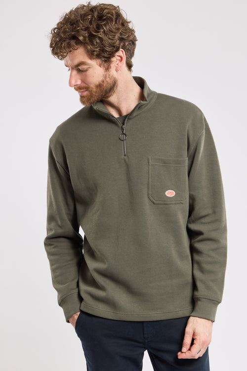armor-lux-h-ritage-sweat-homme-col-zipp-coton-pais image 5