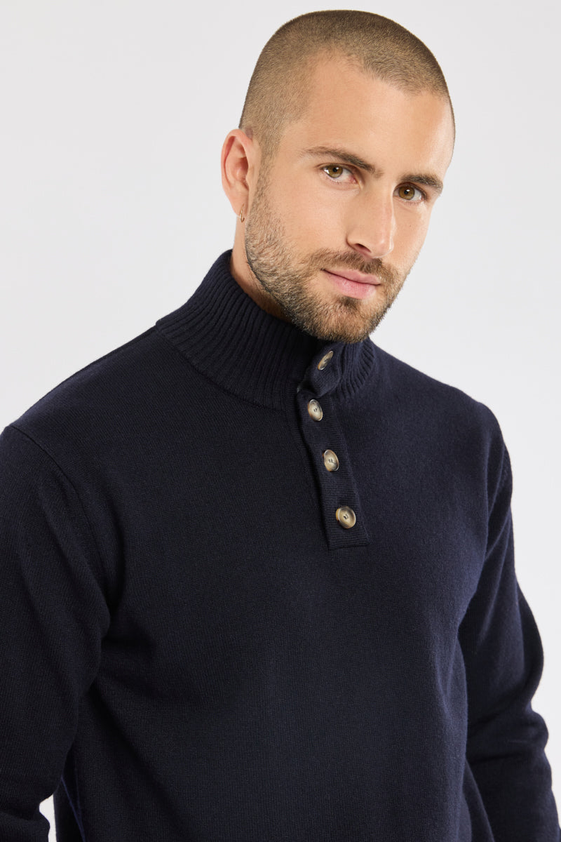 armor-lux-pull-camionneur-homme-laine-paisse-col-montant image 2