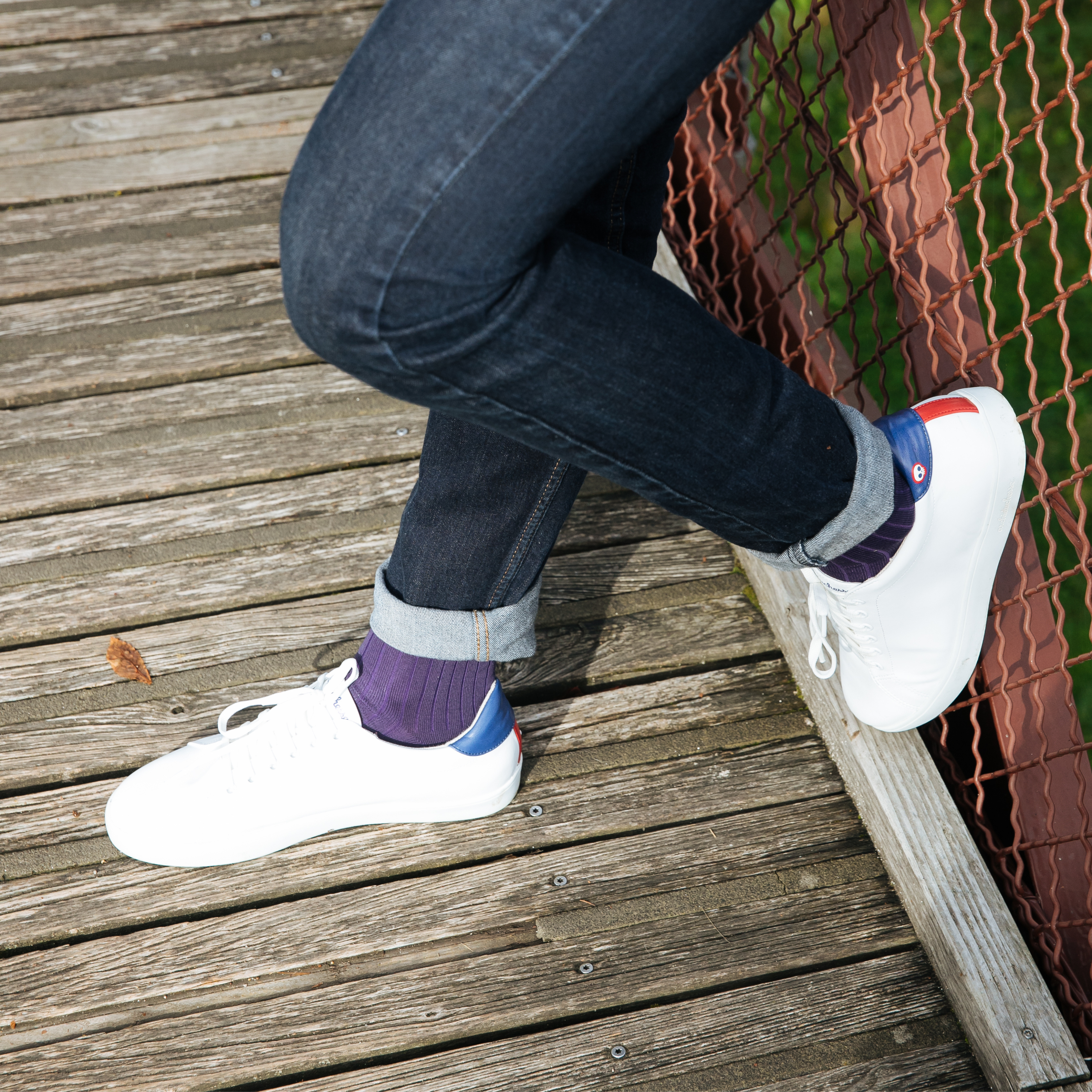 archiduchesse-myrtille-chaussettes-de-luxe-fil-d-cosse-violet-mi-mollet image 5