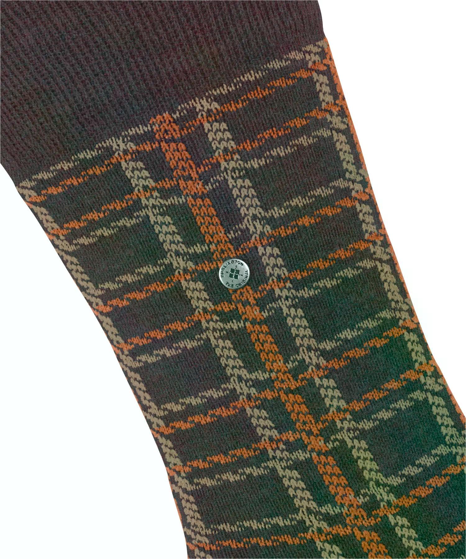 burlington-grid-chaussettes-homme-coton-cachemire-unies-rouge-claret-8375-40-46 image 3