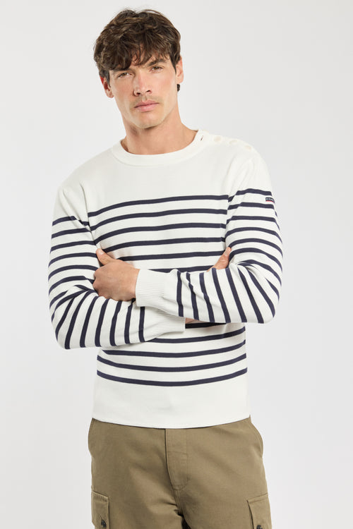armor-lux-groix-pull-p-cheur-ray-homme-coton image 2