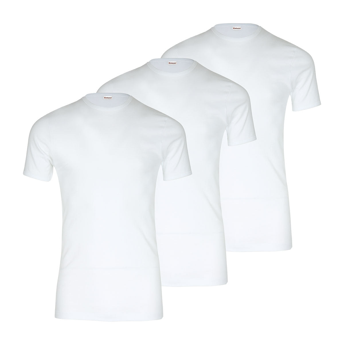 eminence-premium-308-lot-de-3-tee-shirts-col-rond-blanc image 1
