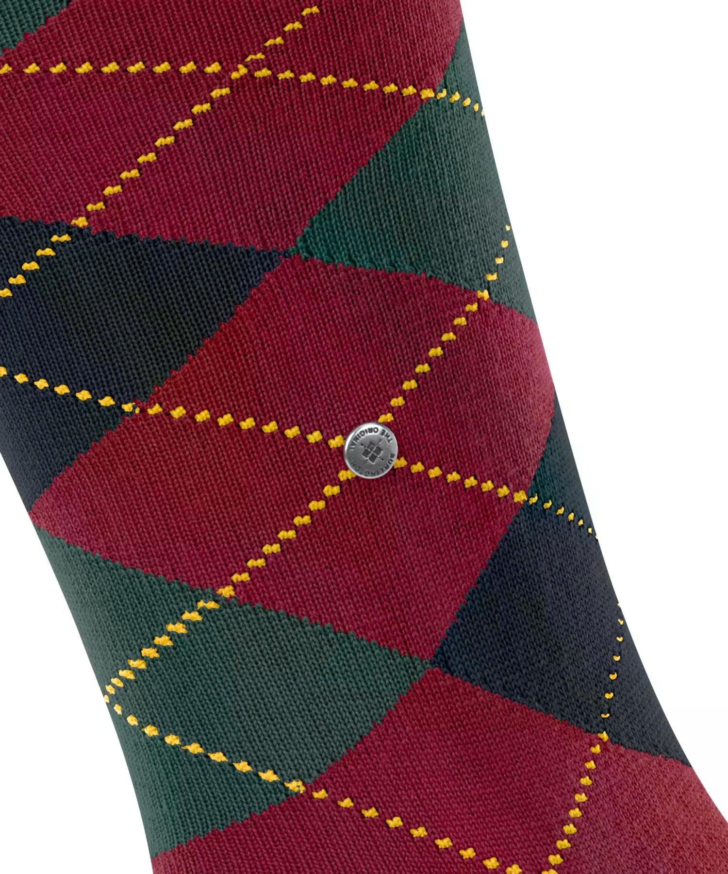 burlington-edinburgh-m-kh-chaussettes-longues-homme-laine-fantaisie-rouge-cranbe image 5
