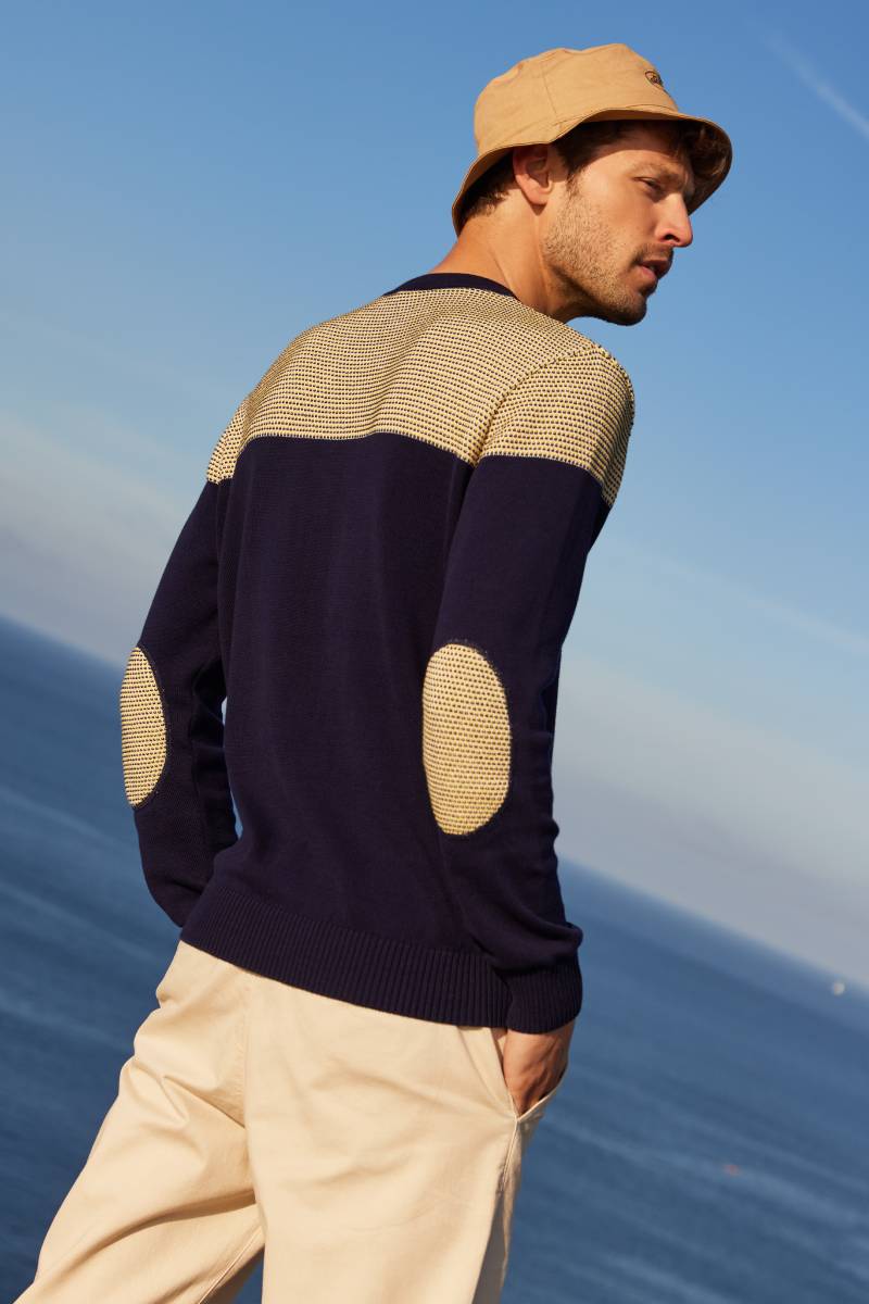 armor-lux-pull-coudi-res-homme-deauville-coton image 6
