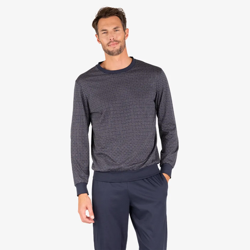 eminence-pyjama-jogger-long-homme-heritage-merceris-coton image 1
