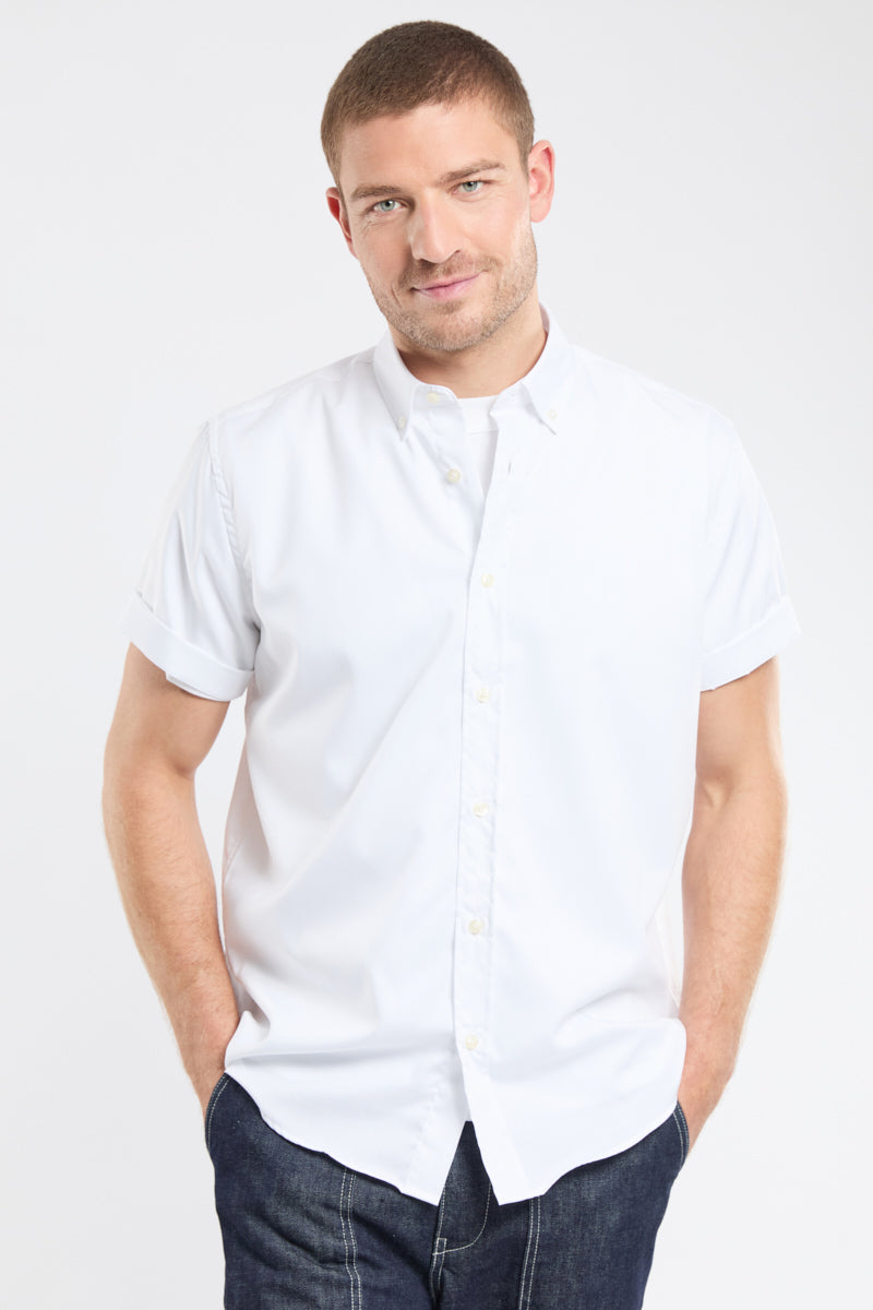 chemise-homme-armor-lux-coupe-confort-coton-manches-courtes image 2