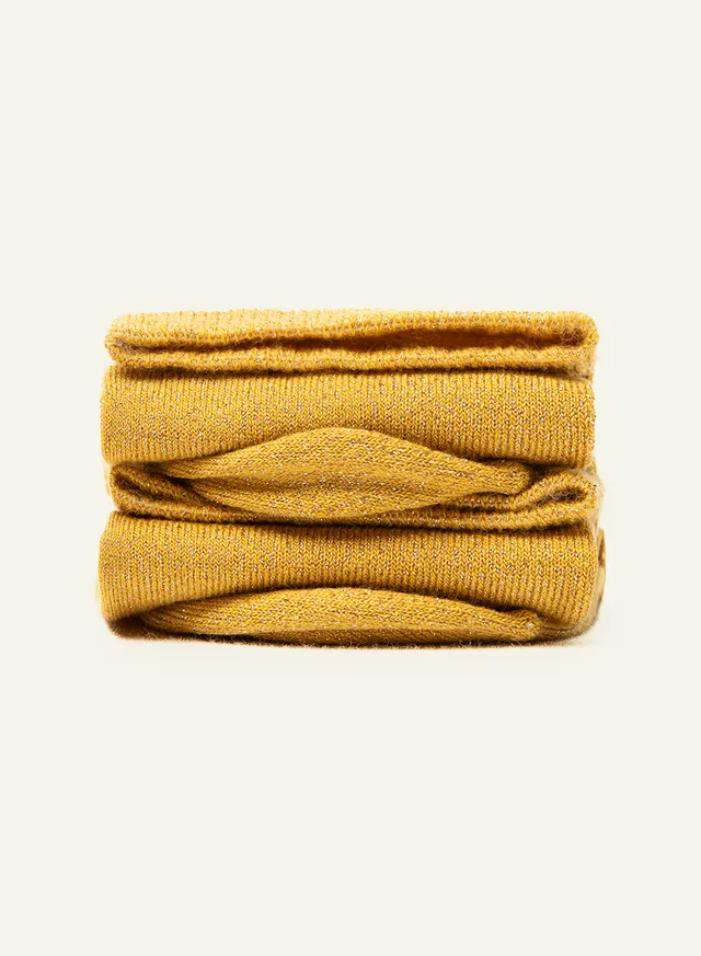 archiduchesse-paillet-e-soleil-chaussettes-courtes-femme-lurex-jaune image 1