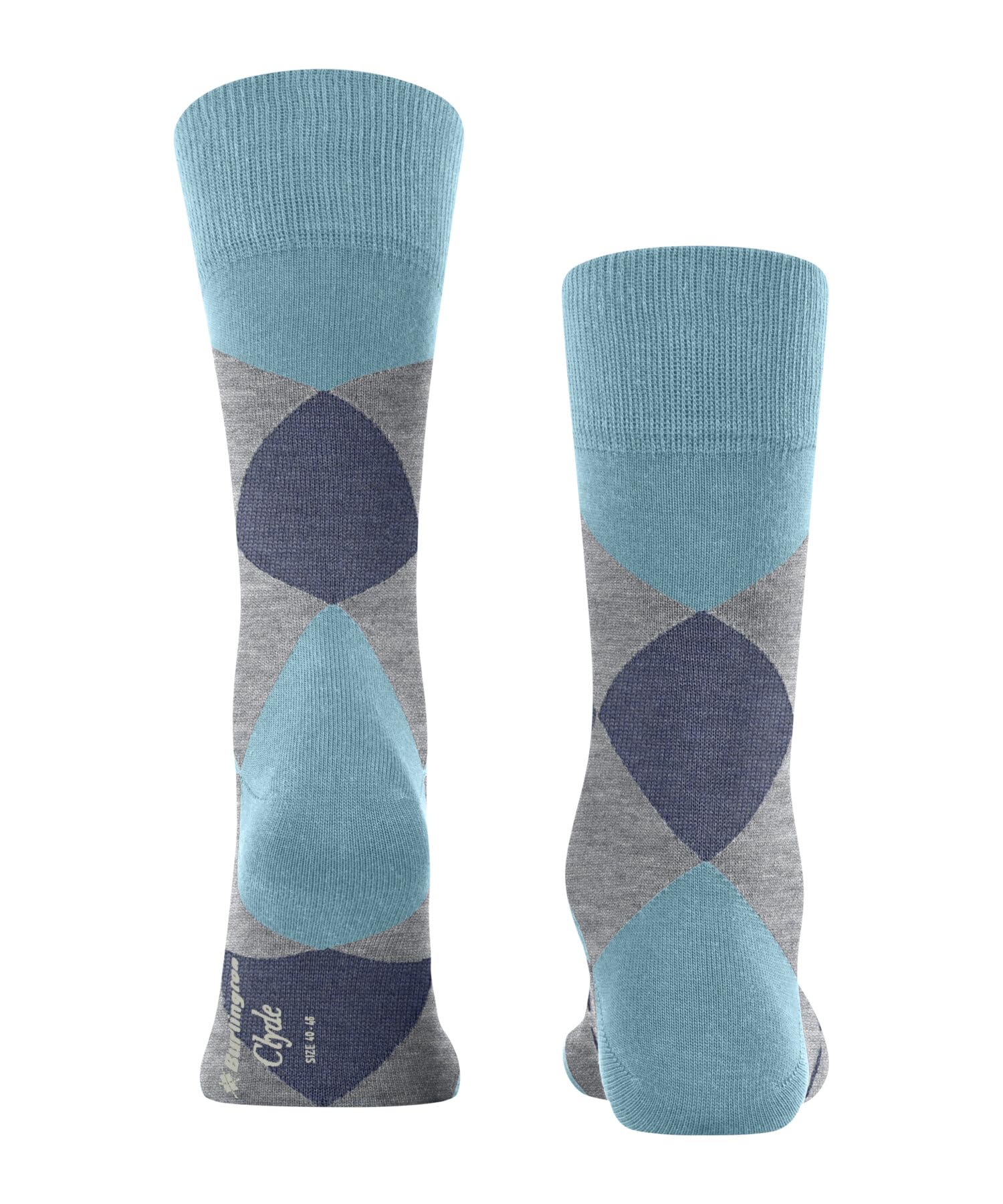 burlington-clyde-chaussettes-homme-coton-fantaisie-bleu-40-46 image 2