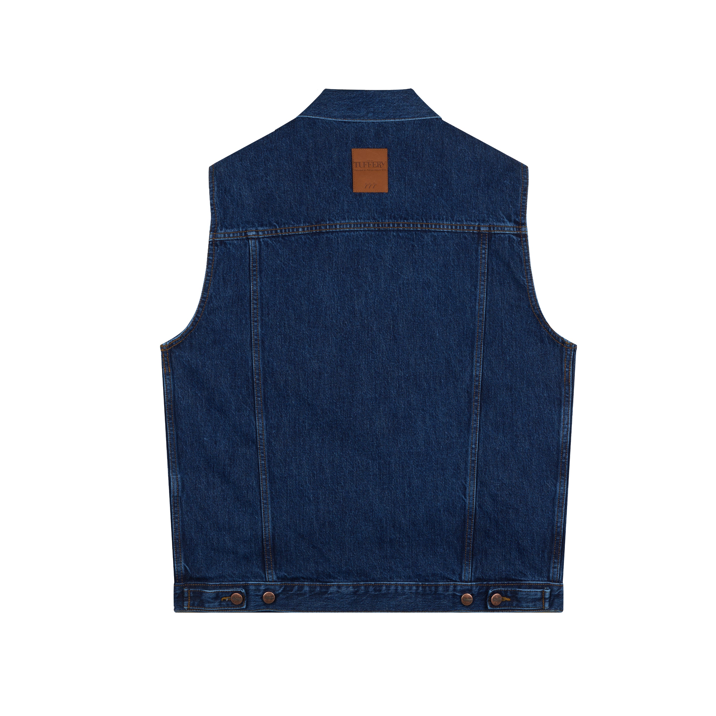 atelier-tuffery-blouson-sans-manches-homme-en-jean-brut image 3