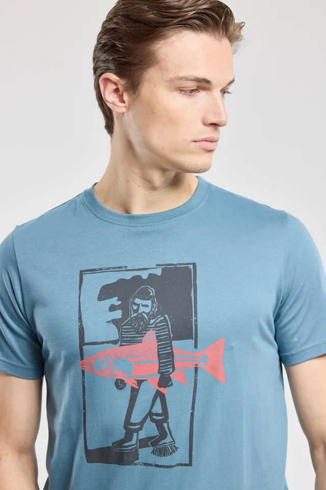 armor-lux-t-shirt-poisson-homme-coton-l-ger-160g-m image 1