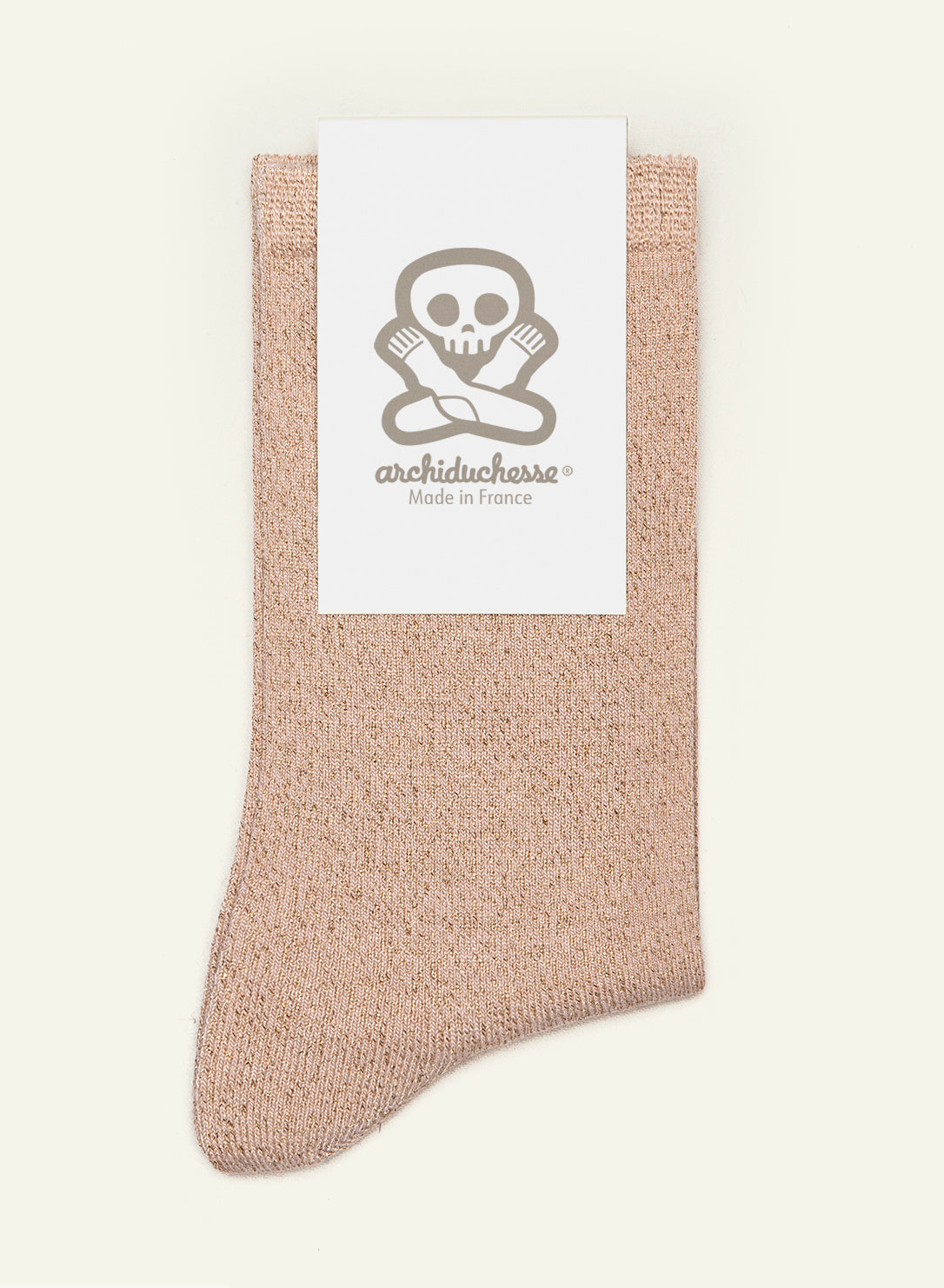 archiduchesse-paillet-e-rose-chaussettes-courte-lurex image 5