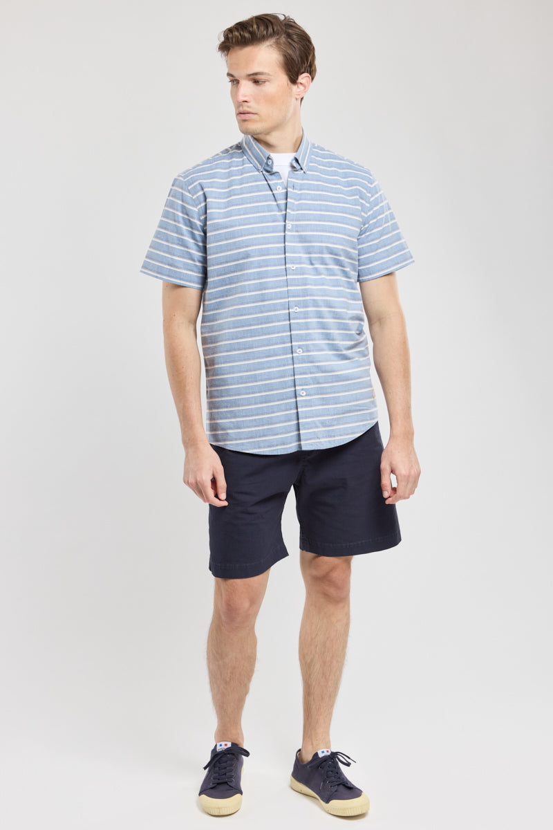 armor-lux-chemise-homme-ray-e-manches-courtes-coton-h-ritage image 3